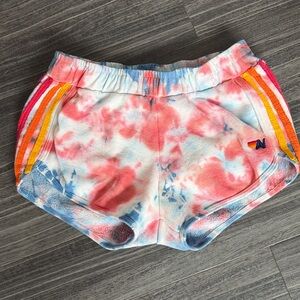 Aviator Nation Tye Dye Four stripe Jogging Shorts